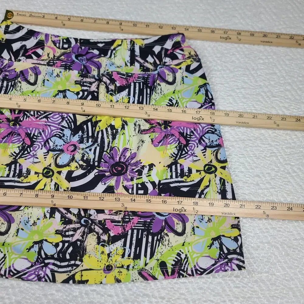 B Skinz Golf Pickleball skort Bundle (3) Sz Medium Athleisure Multicolor pattern - Picture 3 of 16
